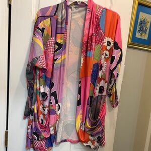 Alberto Makali Multicolor Unstructured Cardigan